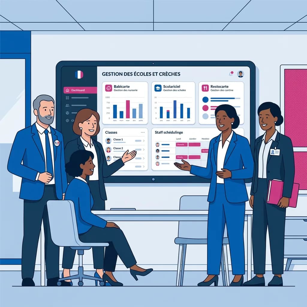 Illustration vectorielle corporate d'un serveur dédié sécurisé Technocarte